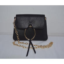 Front Metal Decoration Fashion Shoulder Handbags (ZXH433)